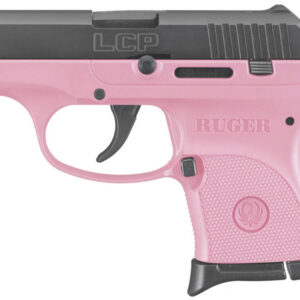 Ruger LCP 380ACP Centerfire Pistol with Pink Grip Frame